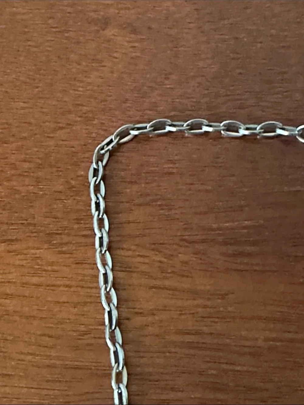 Men's Silver Chain Necklace - Polished Stainless Look